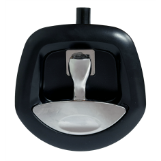 Whale Tail Drop T Lock - Black Chrome