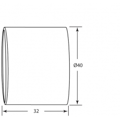 Blue Rubber Door Catch  Female Only