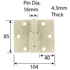 Ball Bearing Hinge RH