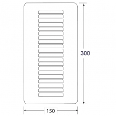 Louvre Vent Aluminium 3015