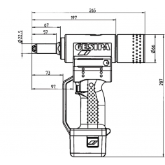 Gesipa ACCUBIRD-L2 Battery Rivet Tool