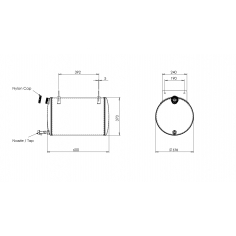 OCCO.60A Water Tank 60 Litre Aluminium