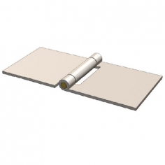 Open Butt Hinge Zinc Plated (76 X 160mm)