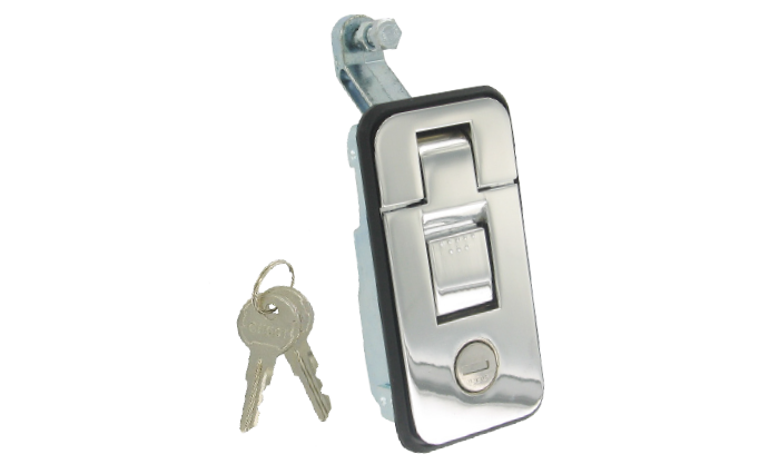 Recessed Lever Lock Chrome Large