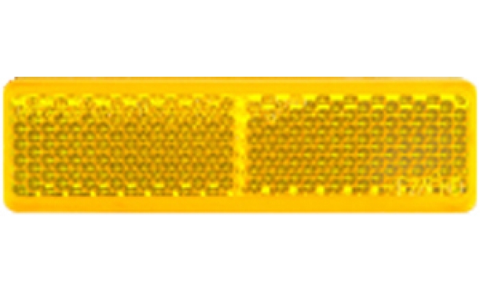 WR120A Pack-2 Amber Reflector adhesive base