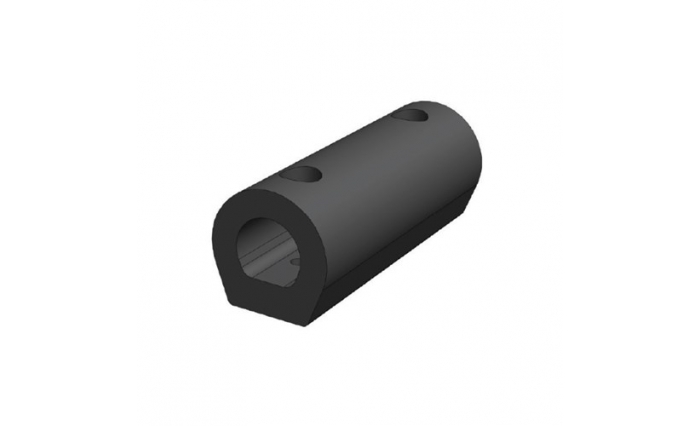 200 x 80mm Bump Rubber Round