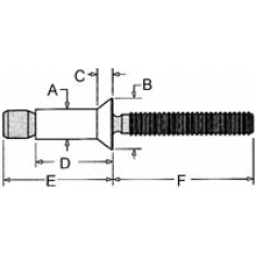 1/4'' 100 Degree Flush Head Magna-Lok