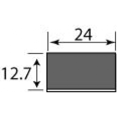 24 x 12.7mm Self Adhesive - Per Metre 