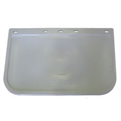 455 x 310mm Drop White Mudflap
