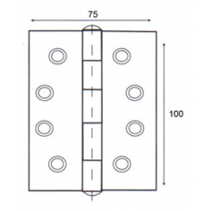 Butt Hinge 100 x 75mm