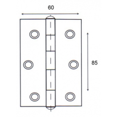 Butt Hinge 85 x 60mm