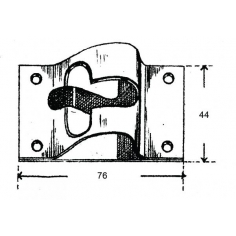 Door Retainer Spring Catch Plate