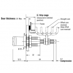 E3 Vise Action Compression Latch