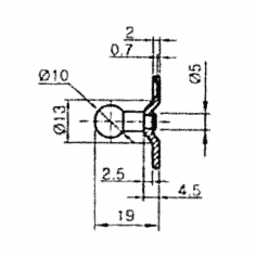 Gas Strut Bracket KCBC