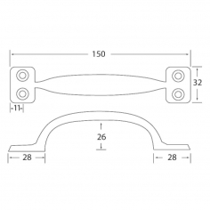 Grab Handle Yellow 150