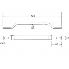 Grab Handle Yellow 420