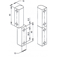 Pin Hinge 316 Stainless Steel