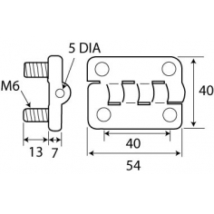 Cast Alloy Butt Hinge 