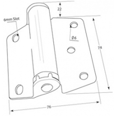 Hinge Spring Loaded ZP