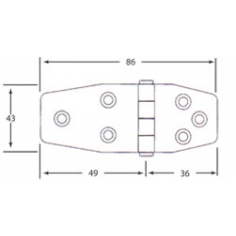 Hinge Stainless Steel 1715