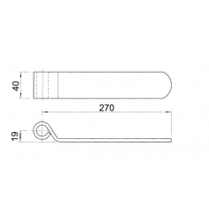 Hinge ZP Steel 270