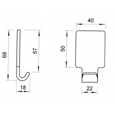 1138.96 Hook Plate 6265