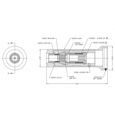 Huck 3/4" C50L Nose Assy HPT