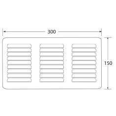 Louvre Vent Aluminium 1530
