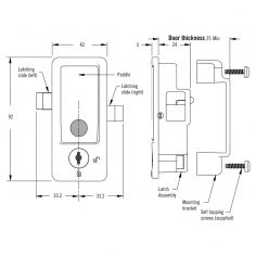 M1 Push-To-Close Latch