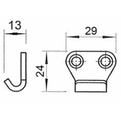 1138.53 Occo 202 ZP Steel Hook Plate