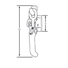 Over Centre Catch C/W Hook