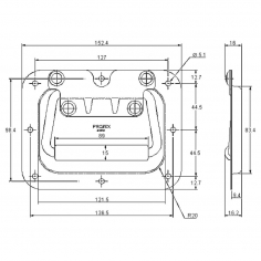 Protex Chest Handle Recessed SS