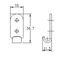 Protex Hook Plate SS 304