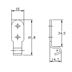 Protex 3-535 Hook Plate SS 304