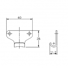 Protex 1-655 Hook Plate SS 304
