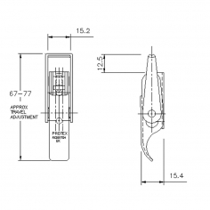Protex Over Centre Catch SS 304