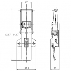 Protex Over Centre Catch ZP Steel