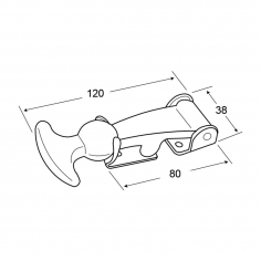 Rubber Bonnet Catch ZP