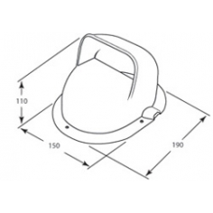 Seabird Intake Vent    White Plastic
