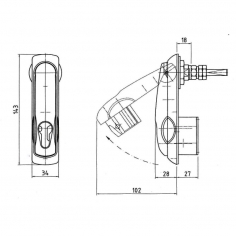 Swing Handle Chrome Key Different