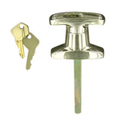 "T" Chrome Handle Small Front Fix Locking