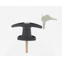 T Handle Black Plastic Locking KA