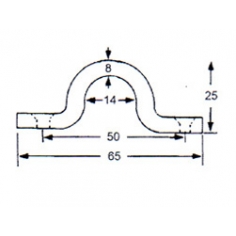 Tie Down Saddles 8mm