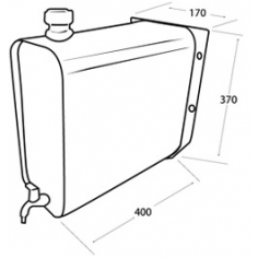 Water Tank 25 Litre Stainless Steel