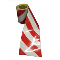 White & Red Reflective Tape 150mm
