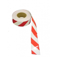 White & Red Reflective Tape 48mm