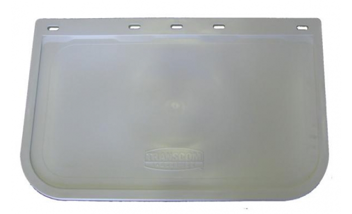 550 x 355mm Drop White Mudflap