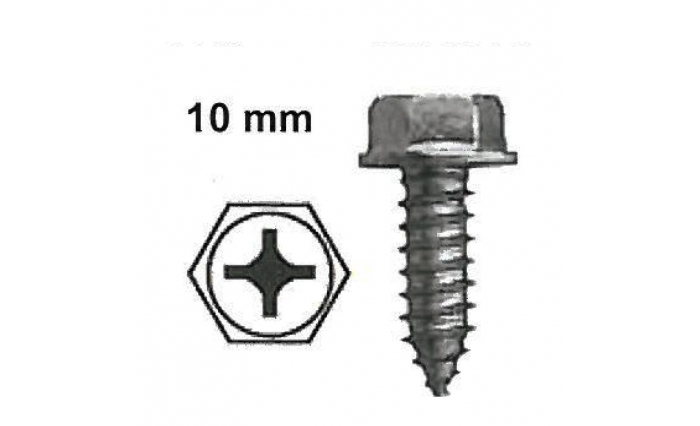 Hex Cross Bolt Black