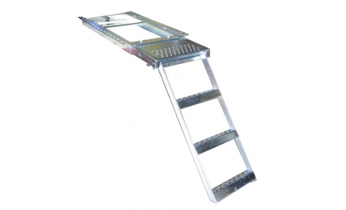 Pull Out Ladder 3 Step with Platform ZP Steel